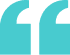 Teal quotation marks graphic